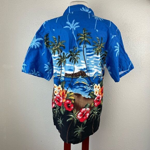 Palmwave Hawaii Short Sleeve Button Down Shirt Size M EUC - Picture 4 of 5